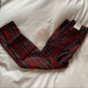 Plaid Rocker Skinny Pants with Chain NWT!!!